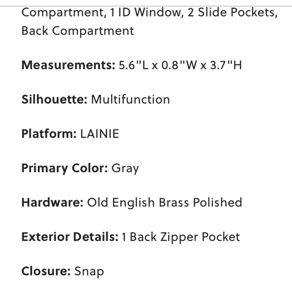 fossil wallet - Picture 4 of 10